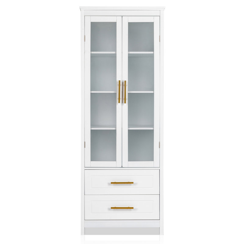 Rosdorf Park Kalirae Freestanding Linen Cabinet & Reviews Wayfair